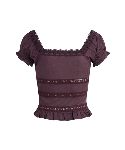 Linna Lace Detail Top