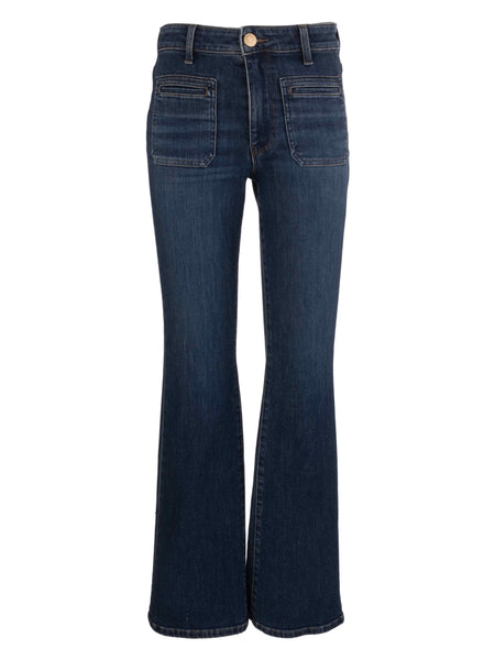 Anna Mid Rise Patch Pocket Flare