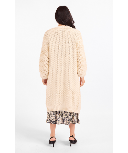 Ziggy Hand Knit Chunky Long Cardigan
