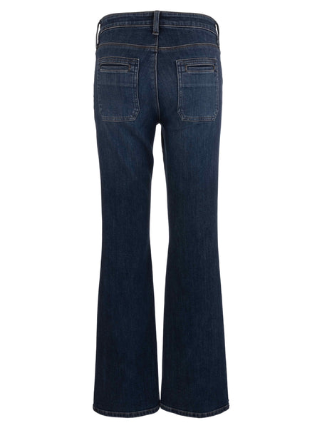 Anna Mid Rise Patch Pocket Flare