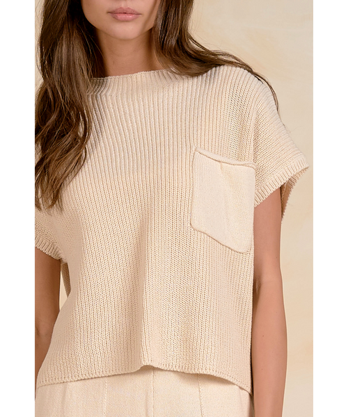 Kelsie Knit Pleat Hem Pants