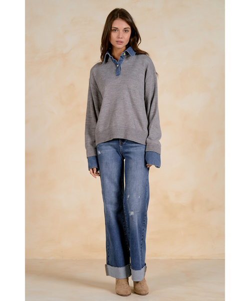 Reena Layered Knit Top