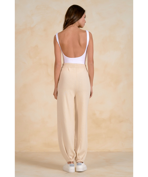 Kelsie Knit Pleat Hem Pants