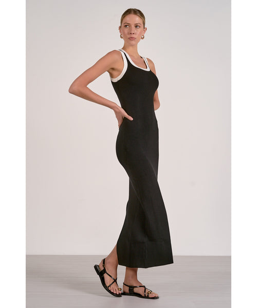 Rinna Ribbed Contrast Tank Dress