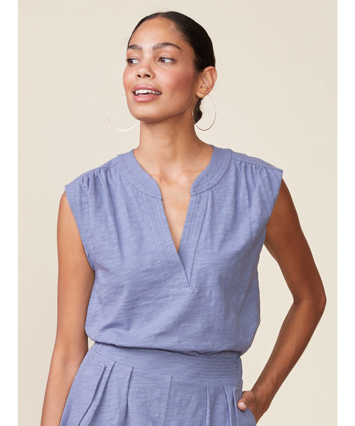 Dillie Slub Mini Skirt - Denim