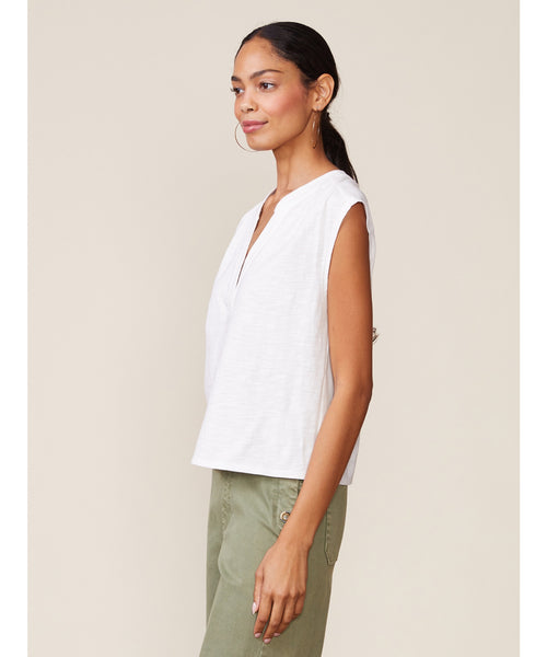 Dillie Slub Tank Top - Ivory