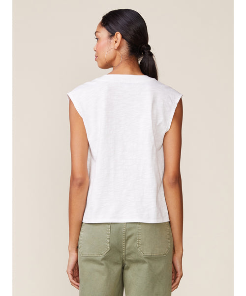 Dillie Slub Tank Top - Ivory