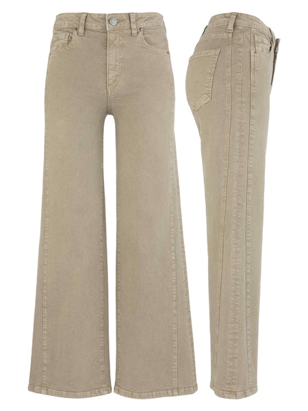 Meg Wide Leg Side Panel Denim