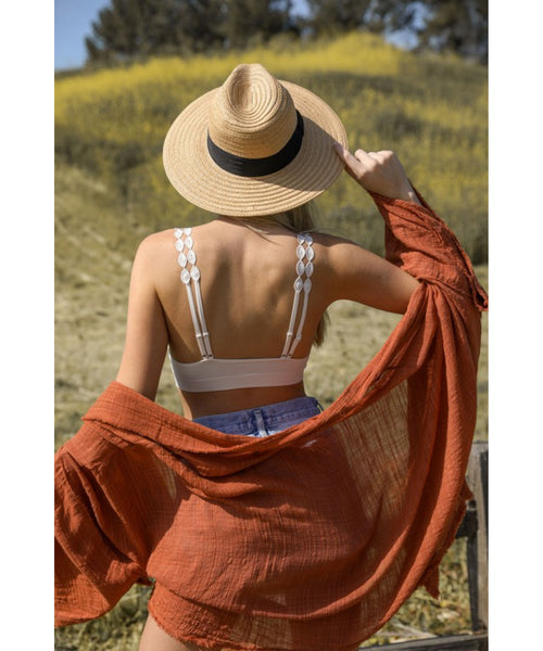 Boho Lace Bralette - Cream