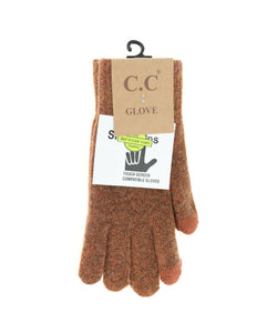 Ribbed Gloves - Clay
