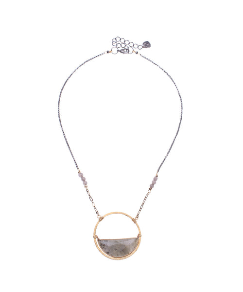 Toni Half Moon Necklace - Gold